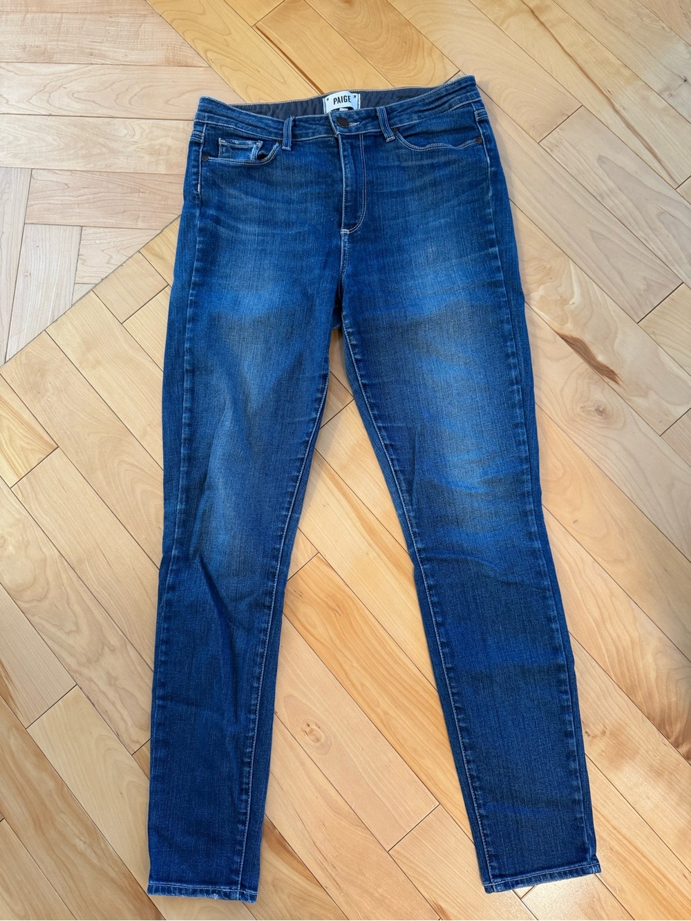 PAIGE Hoxton Ultra Skinny Dark Blue Skinny Jeans